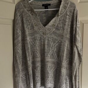 White House, Black market tan-taupe cape.